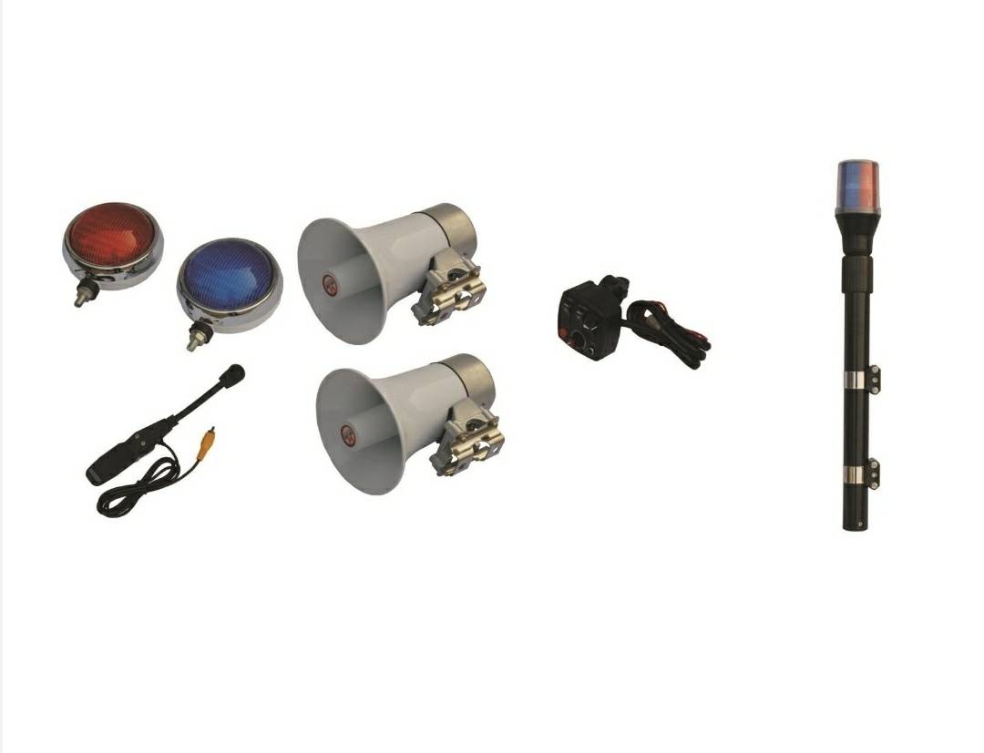  Motorcycle stobe lights kit with siren